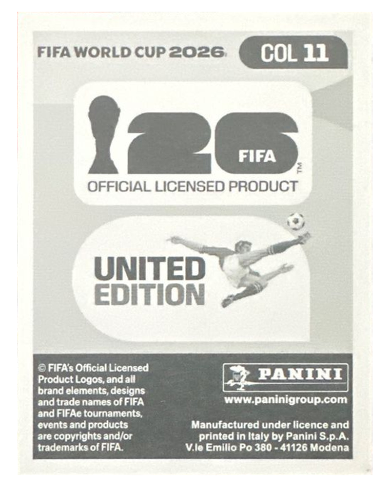 Panini FIFA WM 2026 United - COL 11 - Kevin Castaño