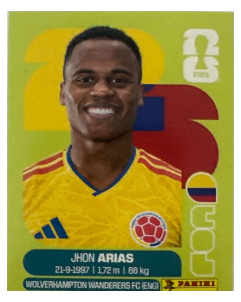 Panini FIFA WM 2026 United - COL 17 - Jhon Arias