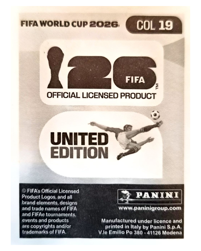 Panini FIFA WM 2026 United - COL 19 - Luis Suarez