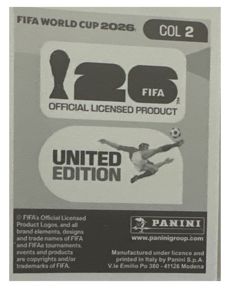 Panini FIFA WM 2026 United - COL 2 - Camilo Vargas