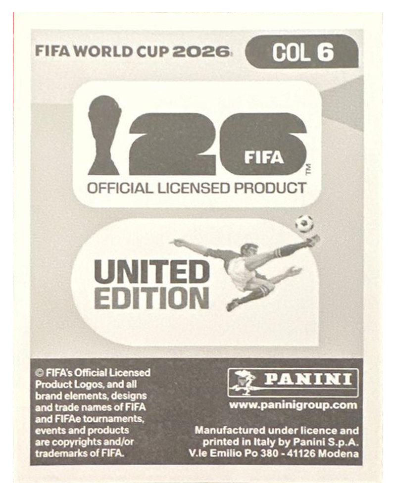 Panini FIFA WM 2026 United - COL 6 - Daniel Munoz