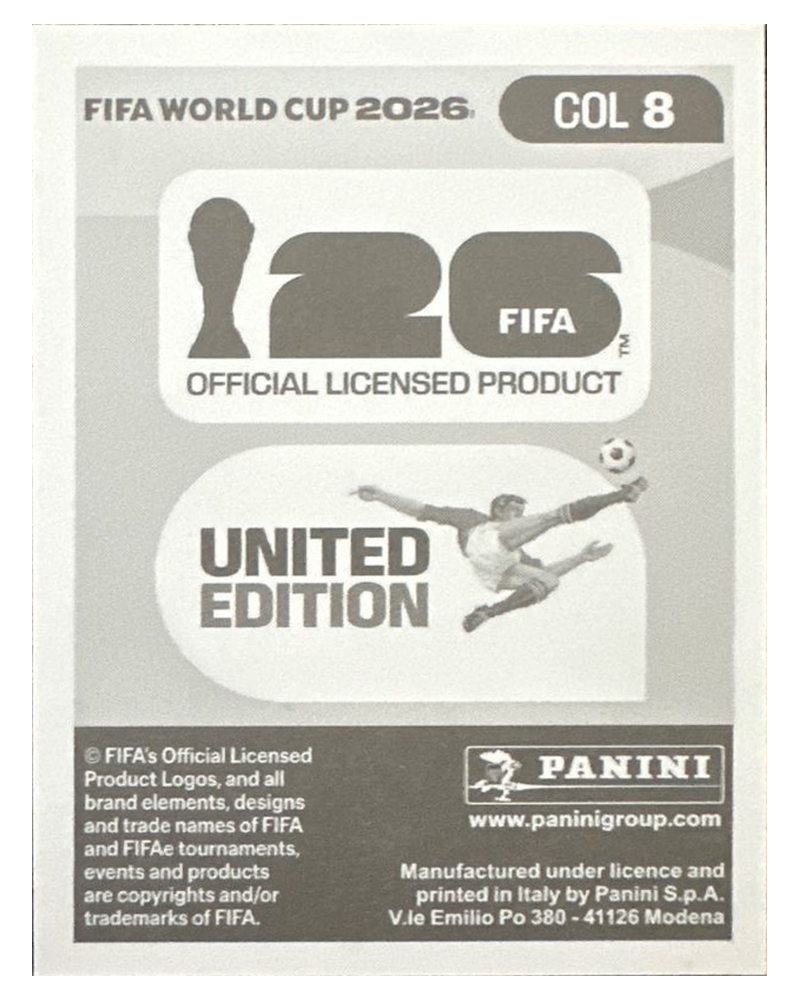 Panini FIFA WM 2026 United - COL 8 - Jhon Lucumí