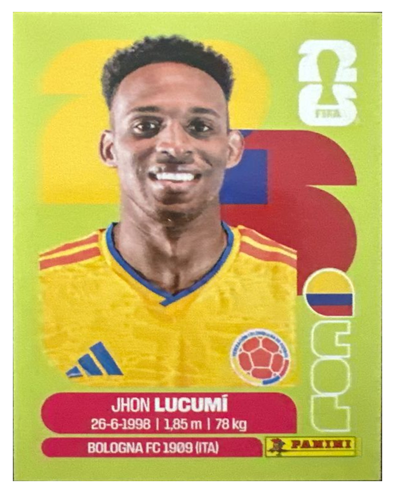 Panini FIFA WM 2026 United - COL 8 - Jhon Lucumí