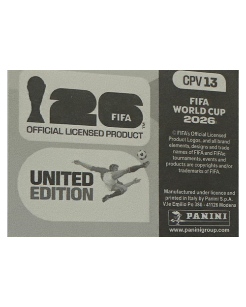 Panini FIFA WM 2026 United - CPV 13 - Team Photo Rückseite