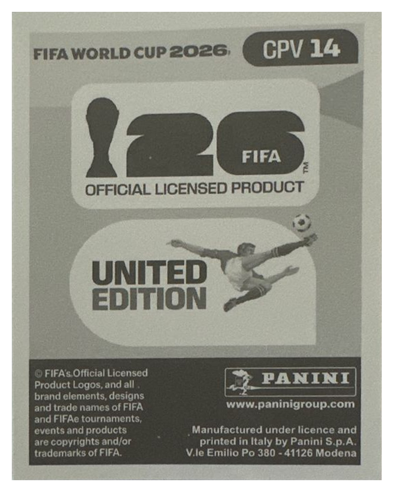 Panini FIFA WM 2026 United - CPV 14 - Deroy Duarte