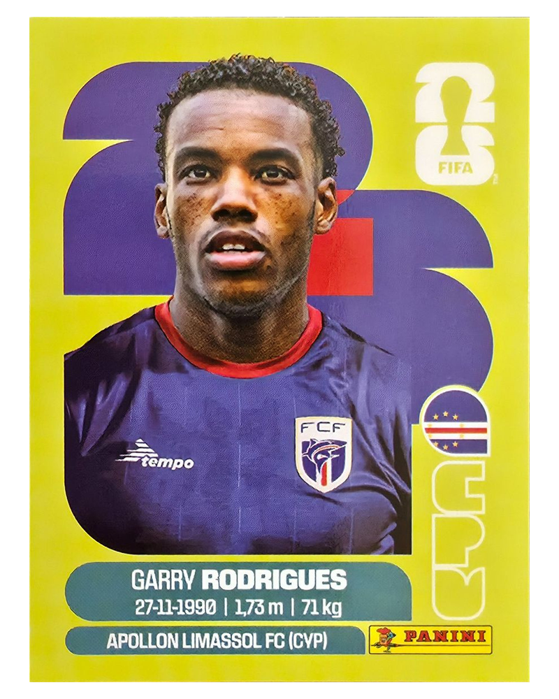 Panini FIFA WM 2026 United - CPV 15 - Garry Rodrigues
