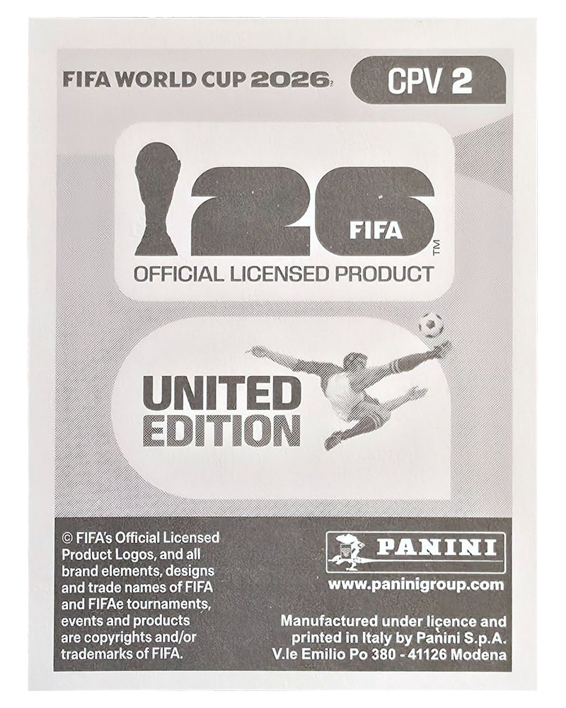 Panini FIFA WM 2026 United - CPV 2 - Vozinha