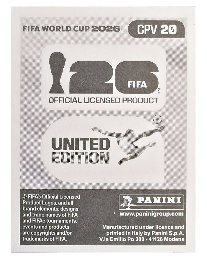 Panini FIFA WM 2026 United - CPV 20 - Bebe