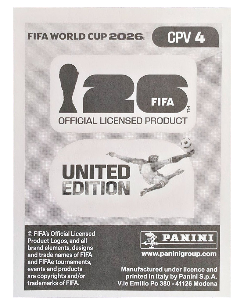 Panini FIFA WM 2026 United - CPV 4 - Pico
