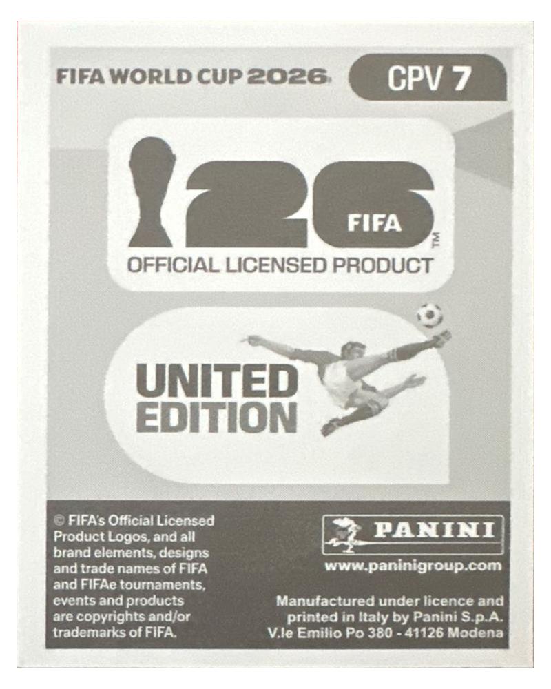 Panini FIFA WM 2026 United - CPV 7 - Wagner Pina