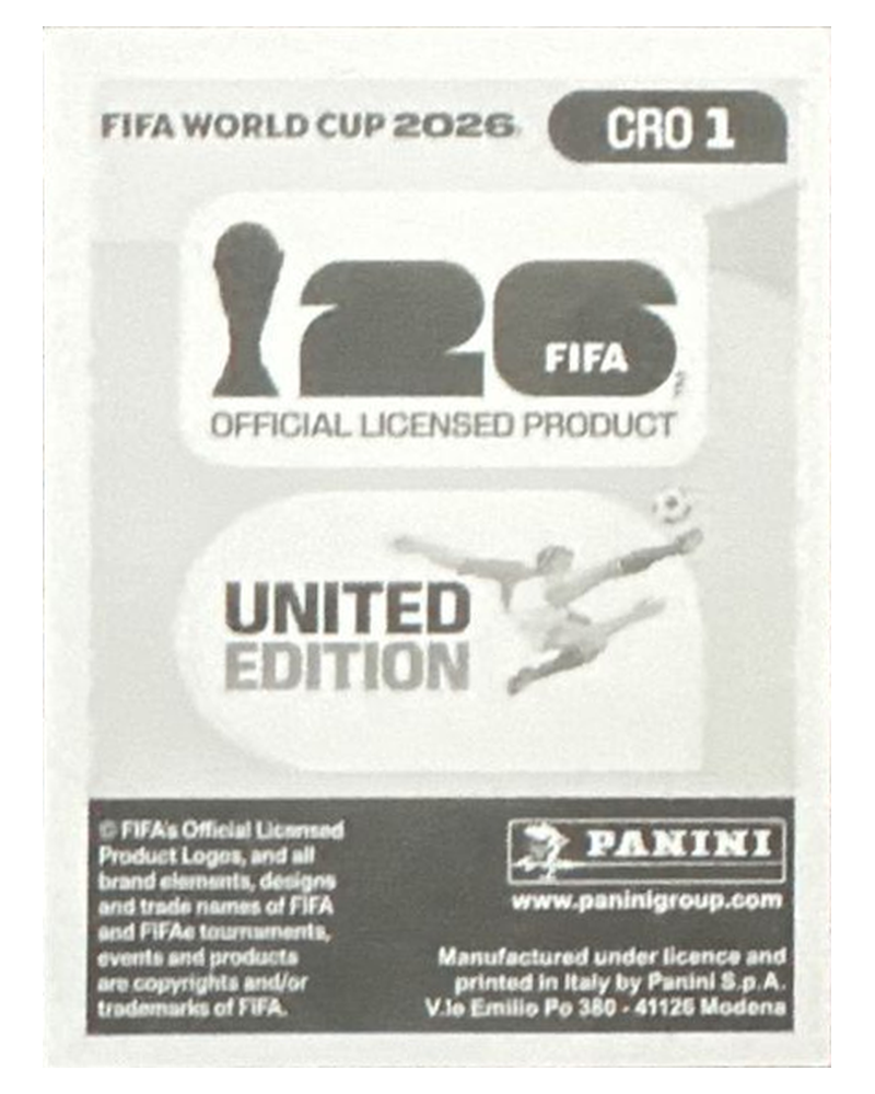 Panini FIFA WM 2026 United - CRO 1 - Team Logo