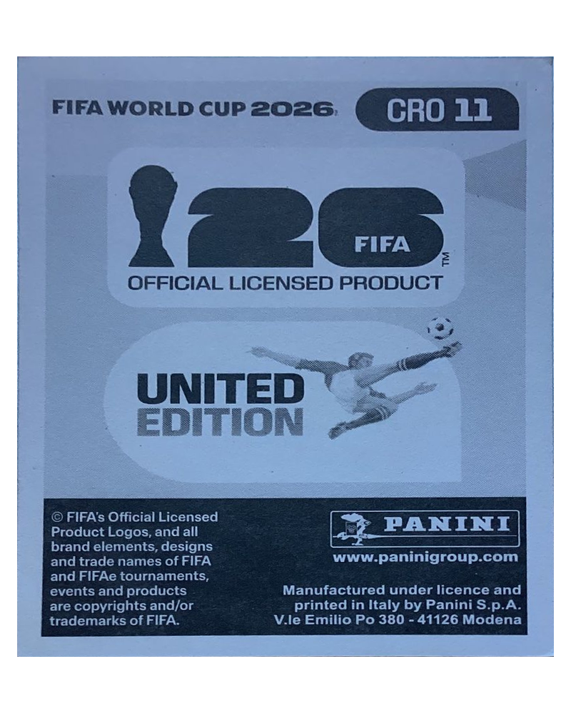 Panini FIFA WM 2026 United - CRO 11 - Martin Baturina