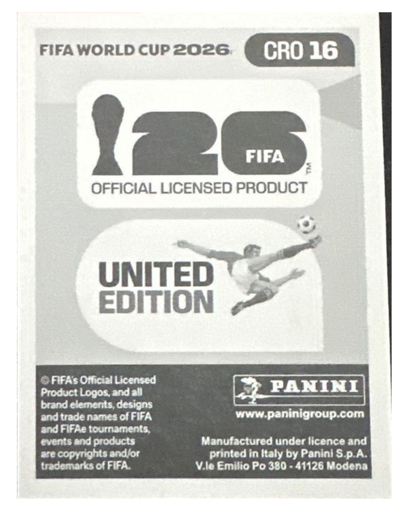 Panini FIFA WM 2026 United - CRO 16 - Ivan Perišić