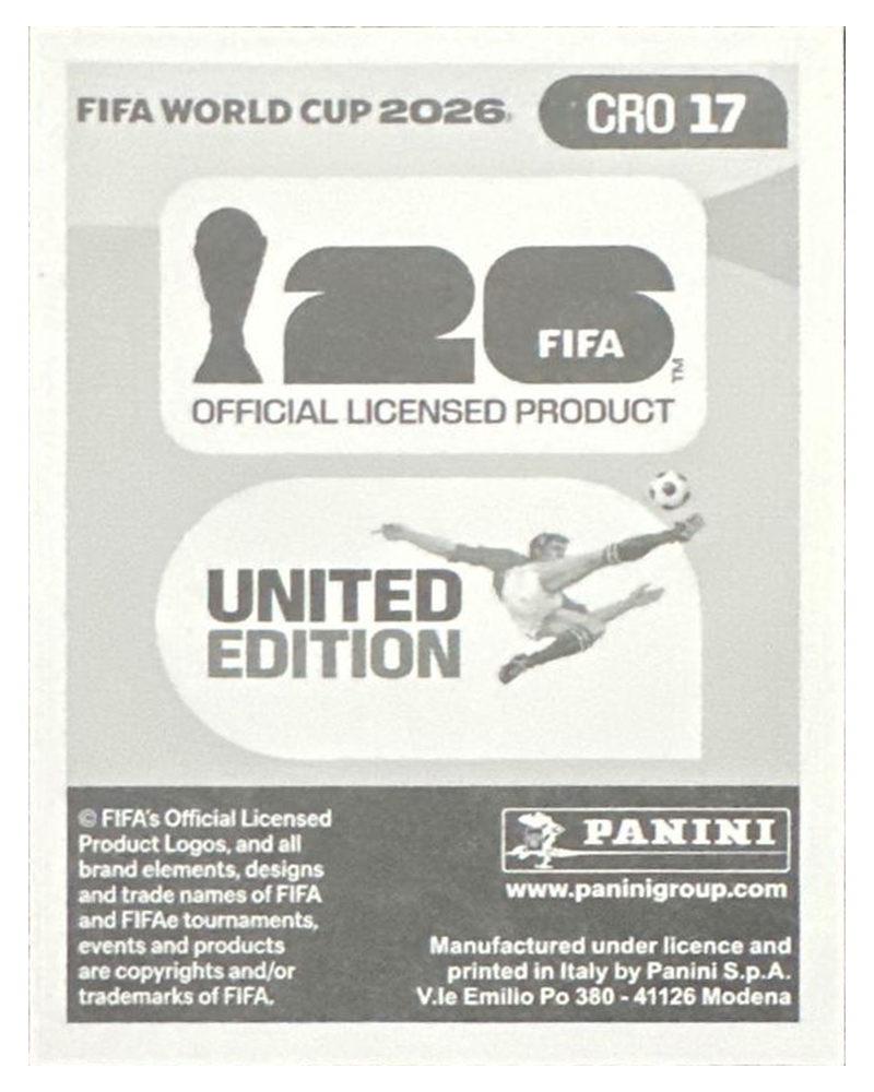 Panini FIFA WM 2026 United - CRO 17 - Marco Pasalic