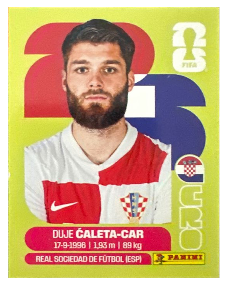 Panini FIFA WM 2026 United - CRO 3 - Duje Caleta-Car