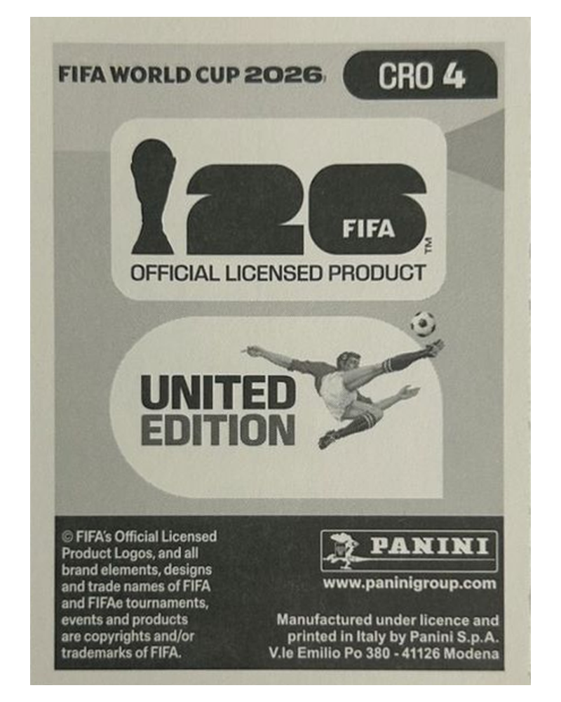 Panini FIFA WM 2026 United - CRO 4 - Josko Gvardiol