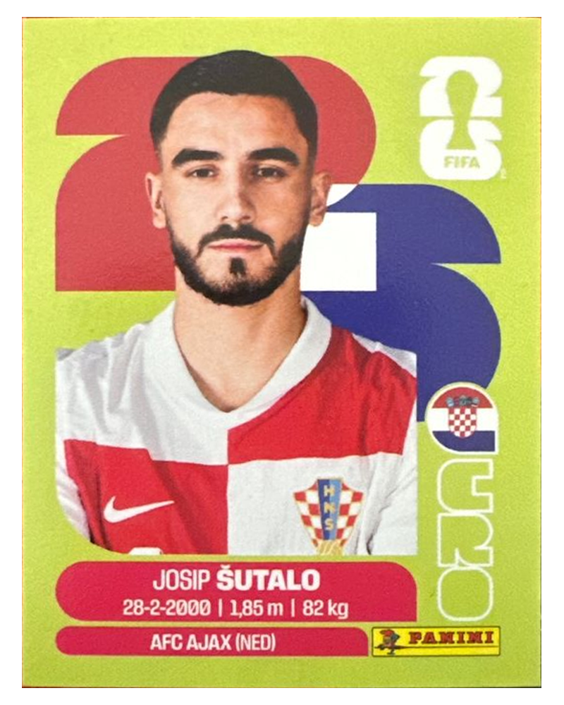 Panini FIFA WM 2026 United - CRO 7 - Josip Sutalo