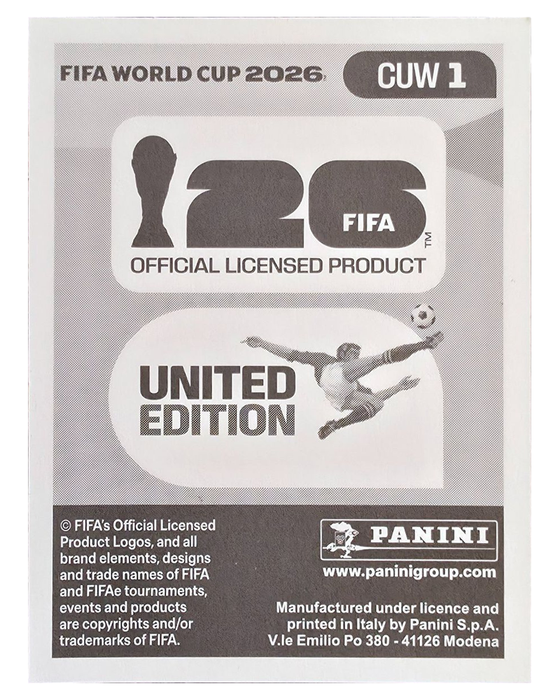 Panini FIFA WM 2026 United - CUW 1 - Team Logo