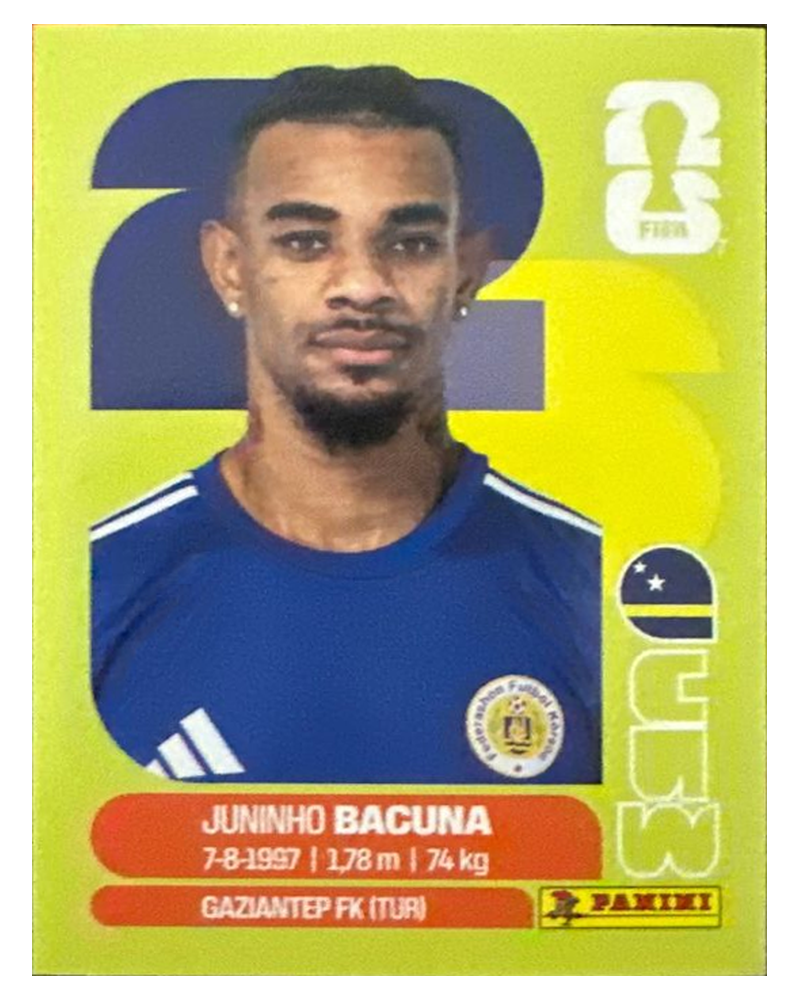 Panini FIFA WM 2026 United - CUW 11 - Juninho Bacuna
