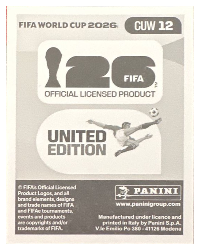 Panini FIFA WM 2026 United - CUW 12 - Leandro Bacuna