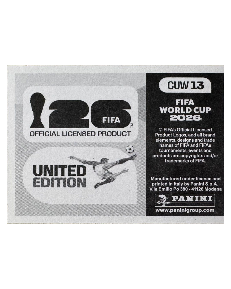 Panini FIFA WM 2026 United - CUW 13 - Team Photo