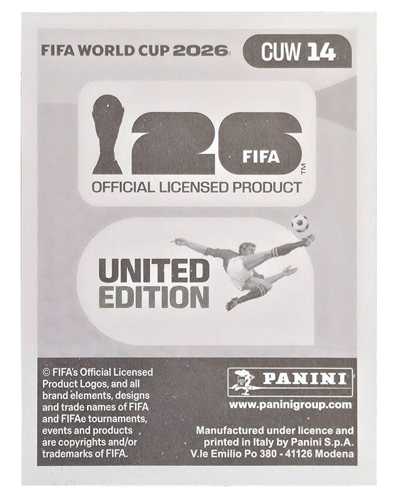 Panini FIFA WM 2026 United - CUW 14 - Tahith Chong
