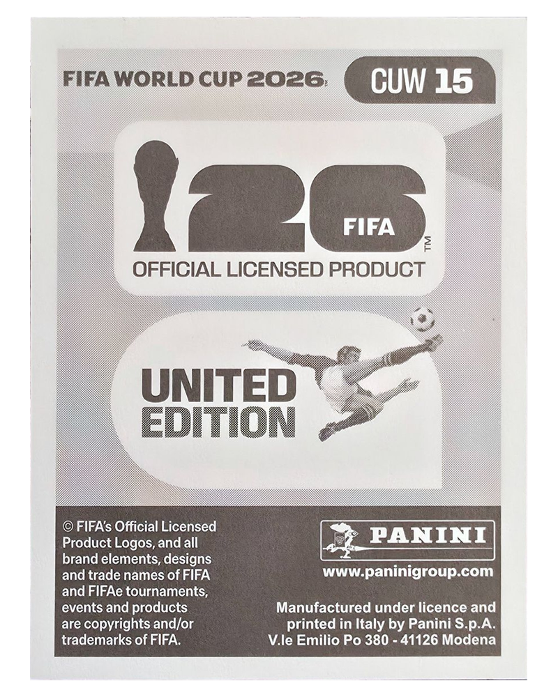 Panini FIFA WM 2026 United - CUW 15 - Kenji Gorre