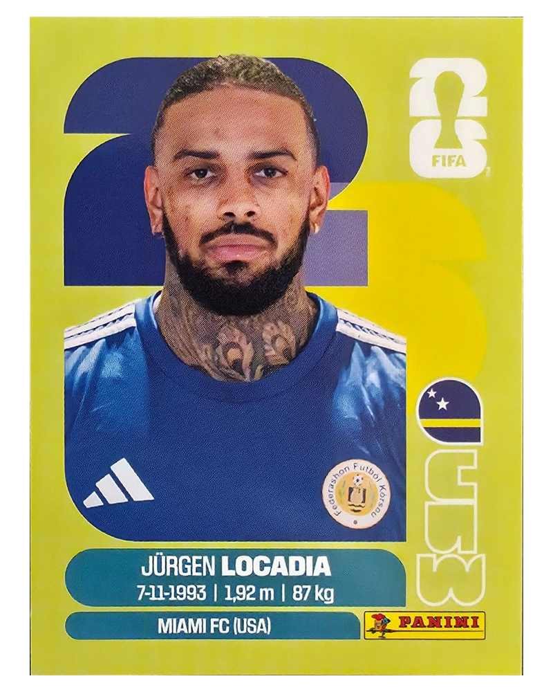 Panini FIFA WM 2026 United - CUW 17 - Jurgen Locadia