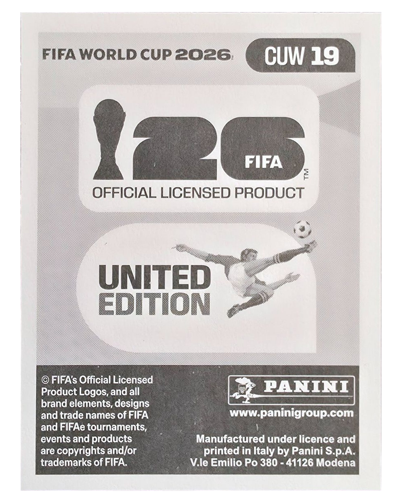 Panini FIFA WM 2026 United - CUW 19 - Gervane Kastaneer