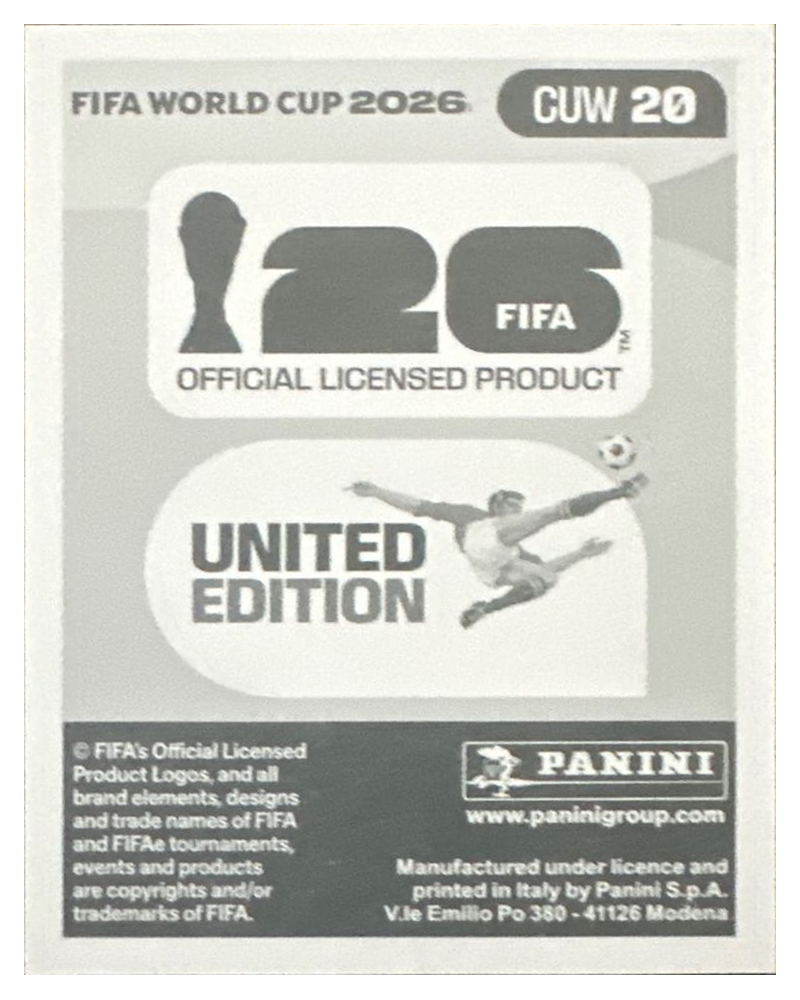 Panini FIFA WM 2026 United - CUW 20 - Sontje Hansen