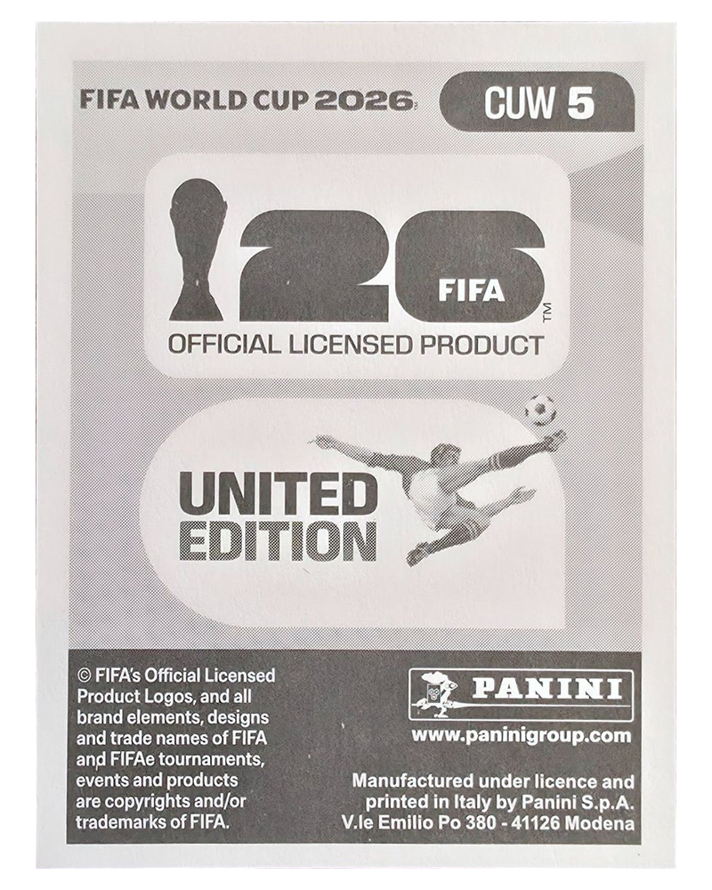 Panini FIFA WM 2026 United - CUW 5 - Jurien Gaari