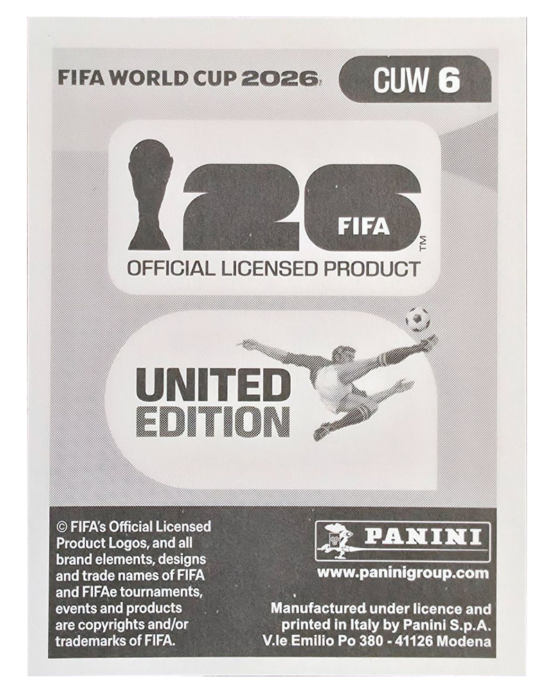 Panini FIFA WM 2026 United - CUW 6 - Joshua Brenet