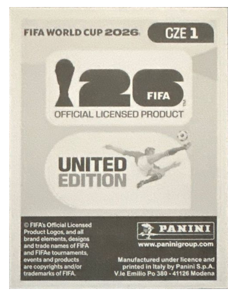 Panini FIFA WM 2026 United - CZE 1 - Team Logo