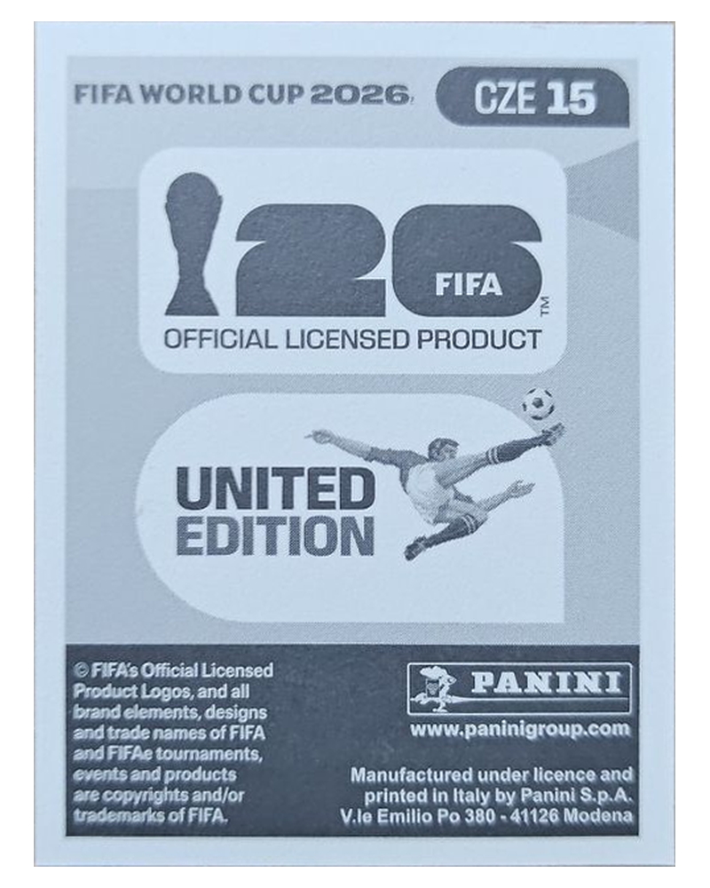 Panini FIFA WM 2026 United - CZE 15 - Matej Vydra