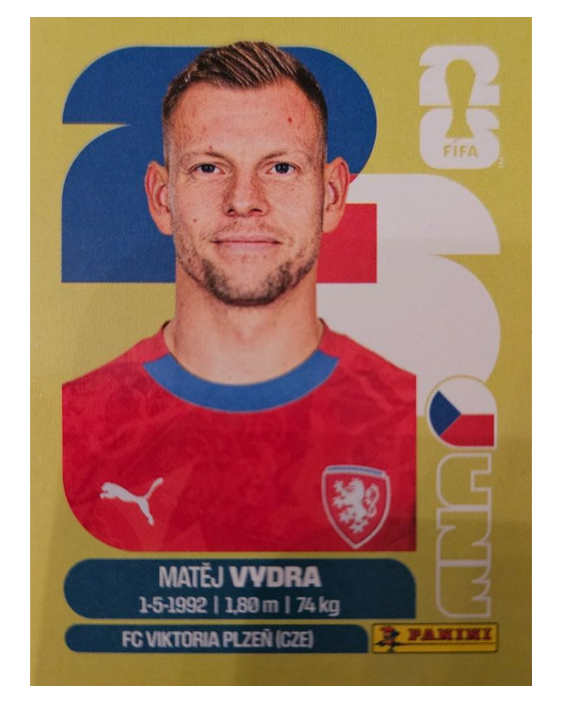 Panini FIFA WM 2026 United - CZE 15 - Matej Vydra