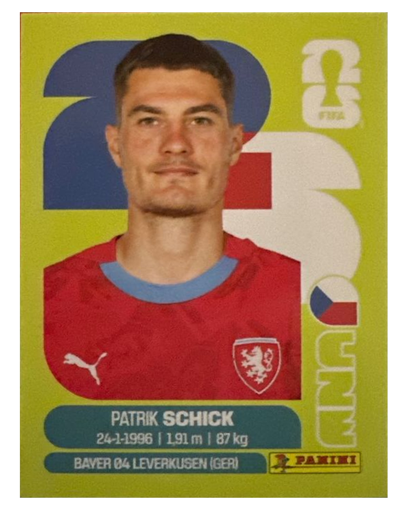 Panini FIFA WM 2026 United - CZE 20 - Patrik Schick Vorderseite