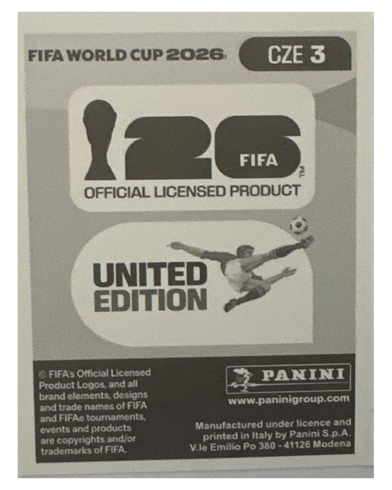 Panini FIFA WM 2026 United - CZE 3 - Jindrich Stanek