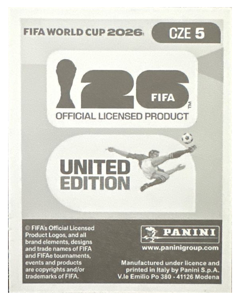Panini FIFA WM 2026 United - CZE 5 - Vladimir Coufal