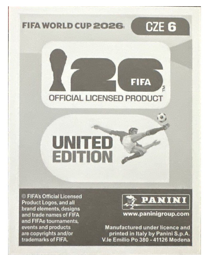 Panini FIFA WM 2026 United - CZE 6 - Jaroslav Zeleny
