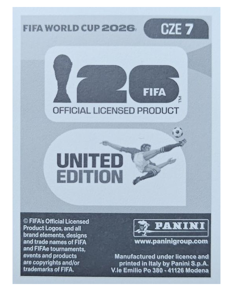 Panini FIFA WM 2026 United - CZE 7 - Tomas Holes