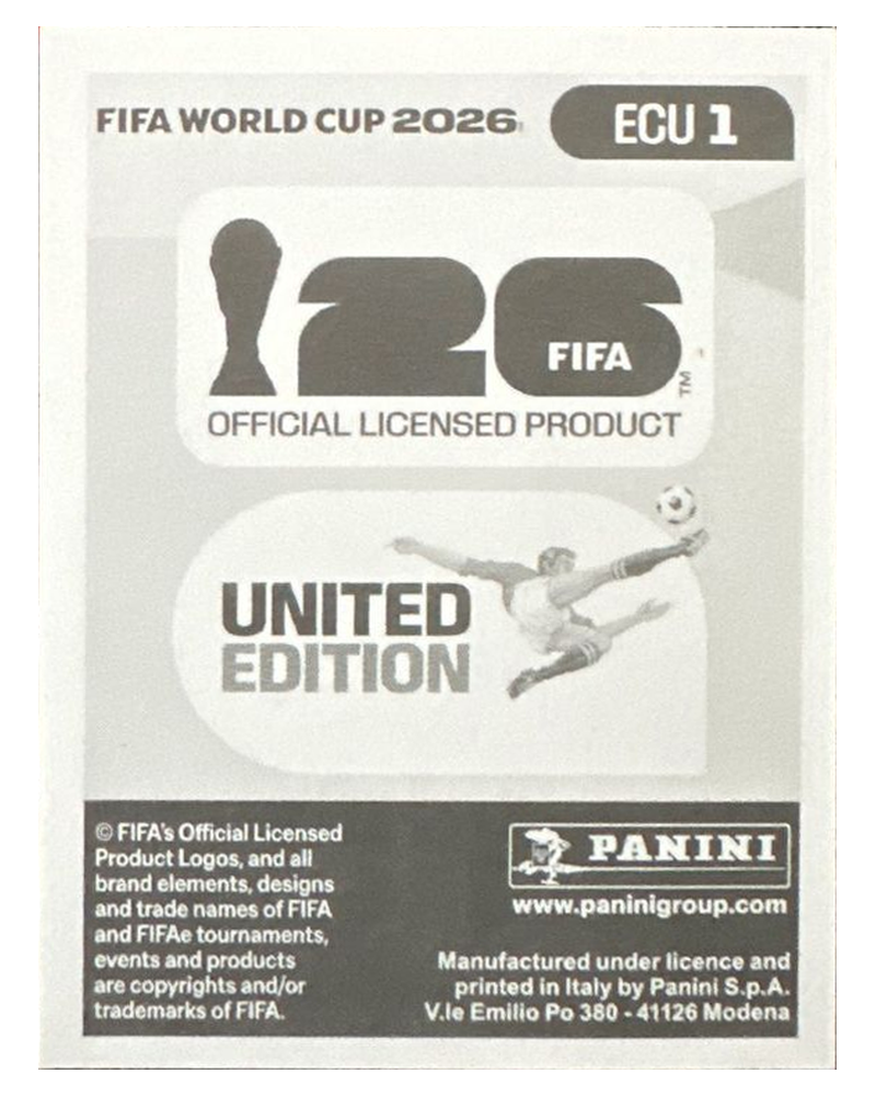 Panini FIFA WM 2026 United - ECU 1 - Team Logo