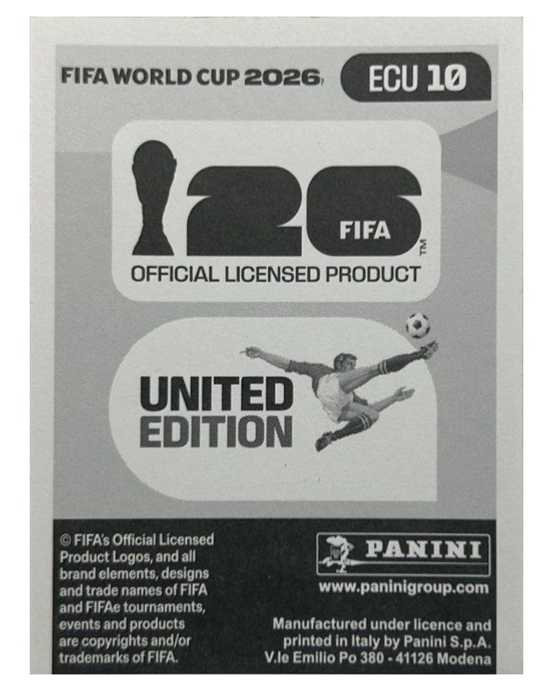 Panini FIFA WM 2026 United - ECU 10 - Alan Franco