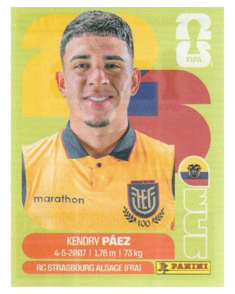 Panini FIFA WM 2026 United - ECU 11 - Kendry Paez