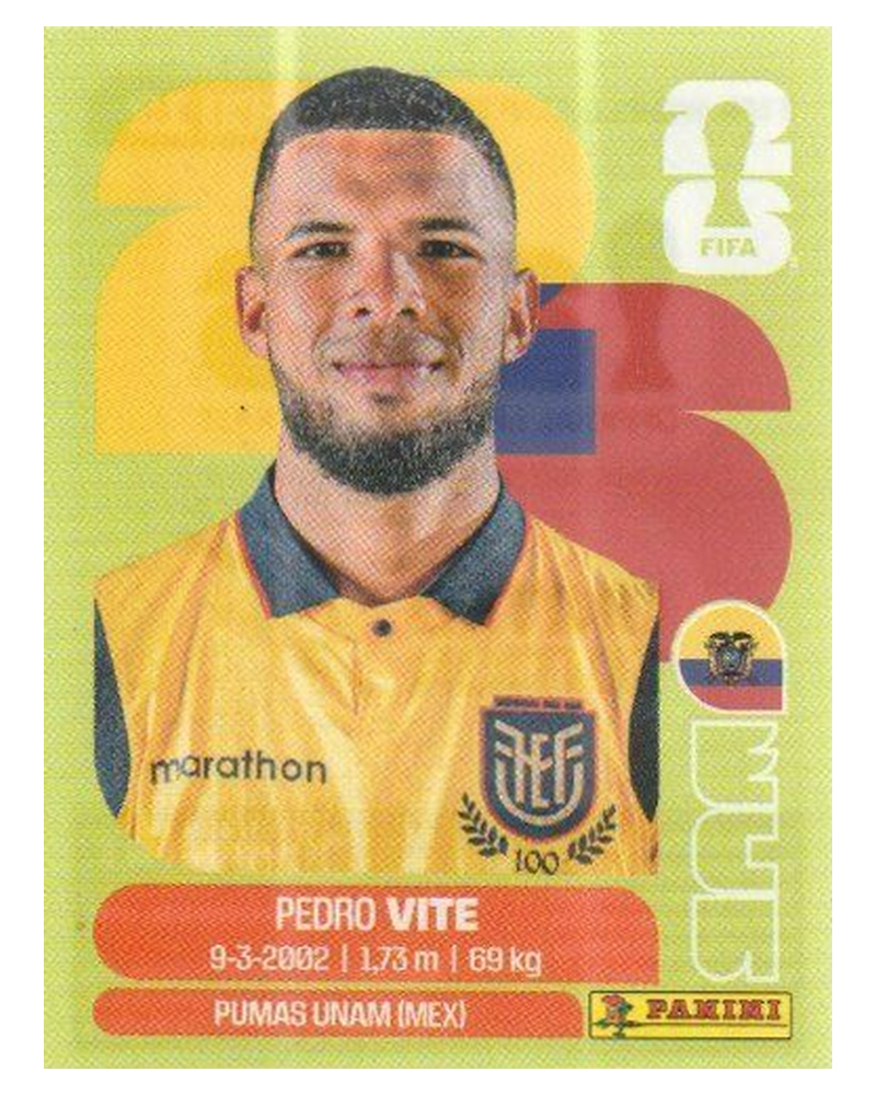 Panini FIFA WM 2026 United - ECU 12 - Pedro Vite