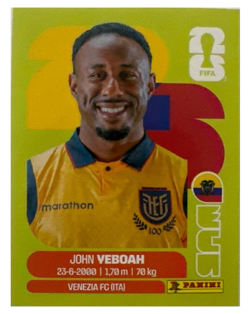 Panini FIFA WM 2026 United - ECU 14 - John Yeboah