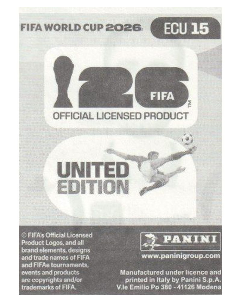 Panini FIFA WM 2026 United - ECU 15 - Leonardo Campana