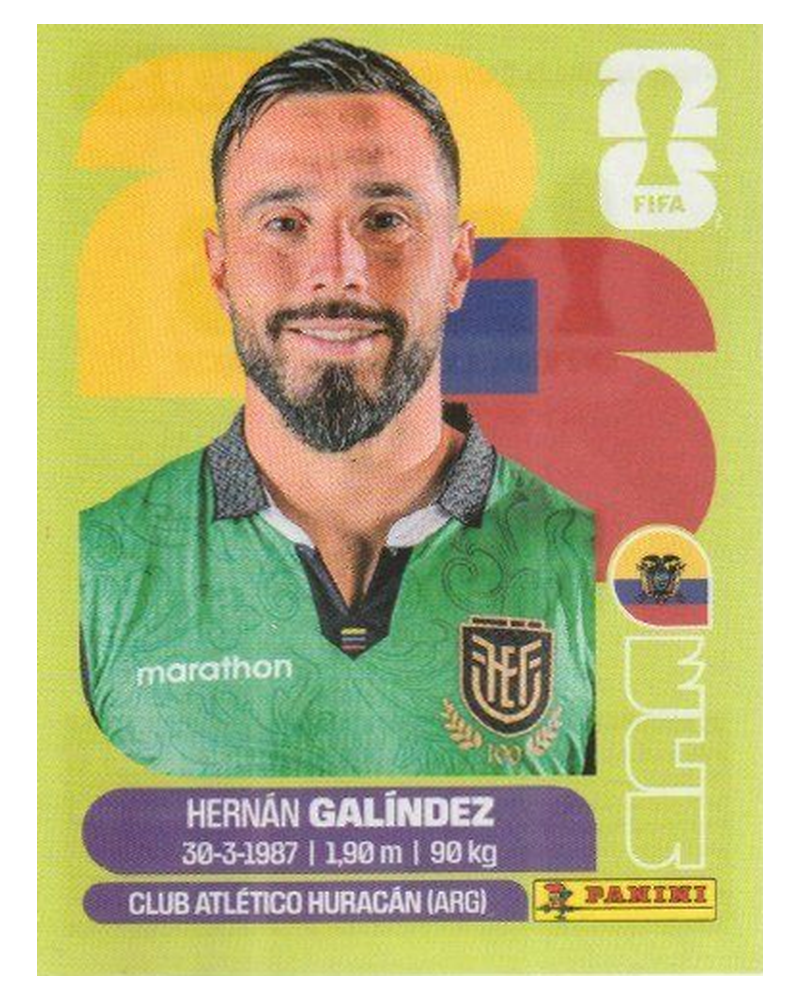 Panini FIFA WM 2026 United - ECU 2 - Hernán Galíndez
