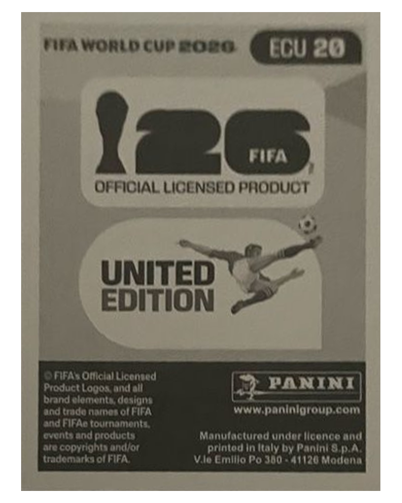 Panini FIFA WM 2026 United - ECU 20 - Enner Valencia