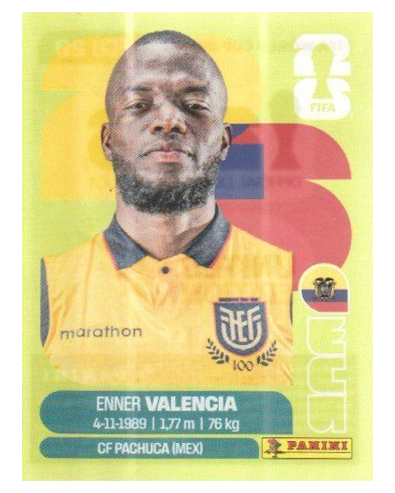 Panini FIFA WM 2026 United - ECU 20 - Enner Valencia