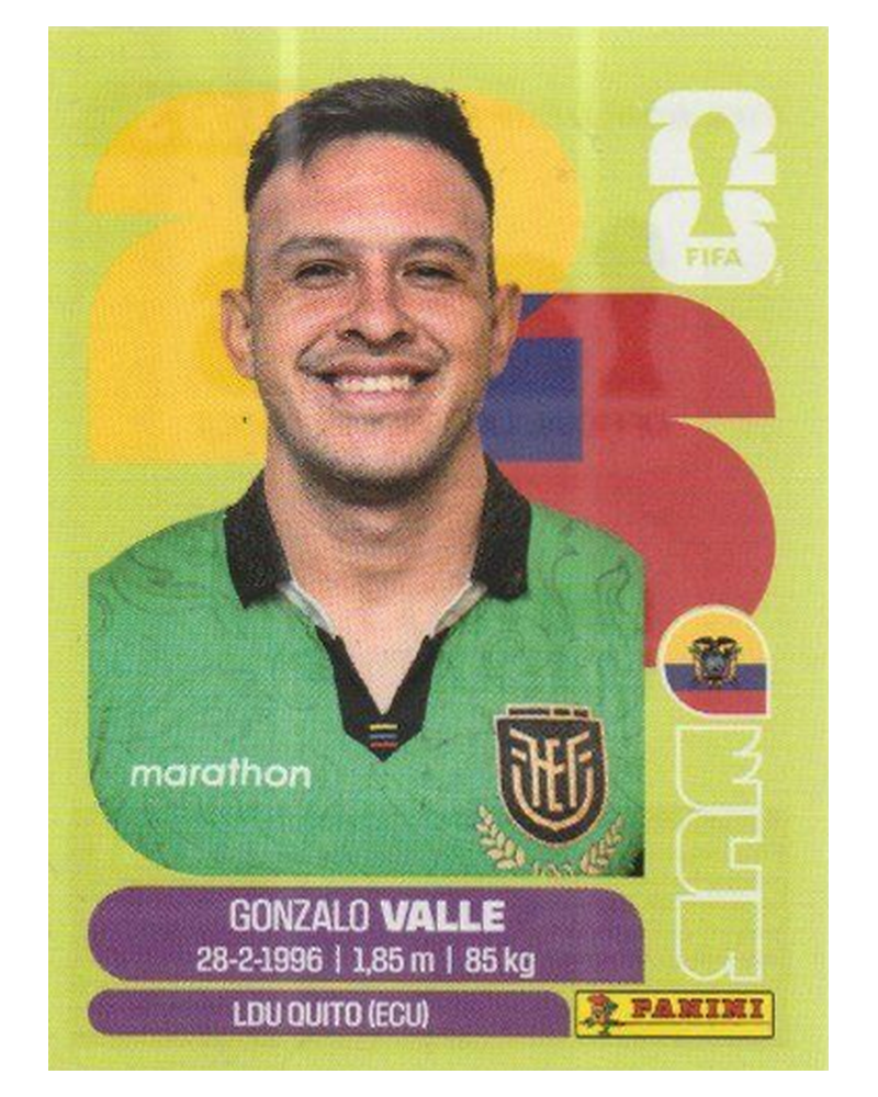 Panini FIFA WM 2026 United - ECU 3 - Gonzalo Valle
